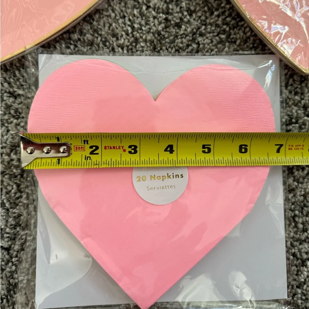 Meri Meri Heart Plates & Napkins
